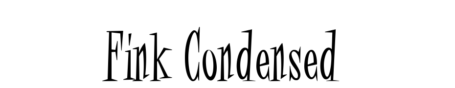 Fink Condensed cкачать шрифт бесплатно